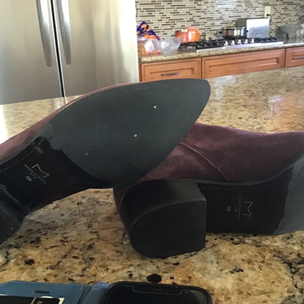 Marc Fisher Ltd Yamir Suede Bootie In A Burgundy … - image 5